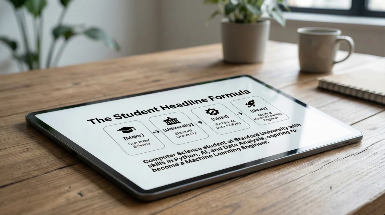 Linkedin For Students: How To Build A Profile From Scratch (No Experience) 2 Searchable Linkedin Headline Formula For University Students