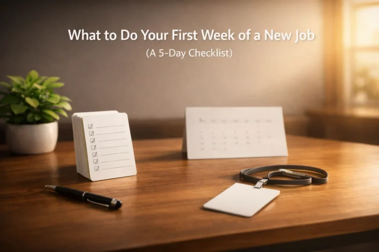 What to Do Your First Week of a New Job (A 5-Day Checklist)